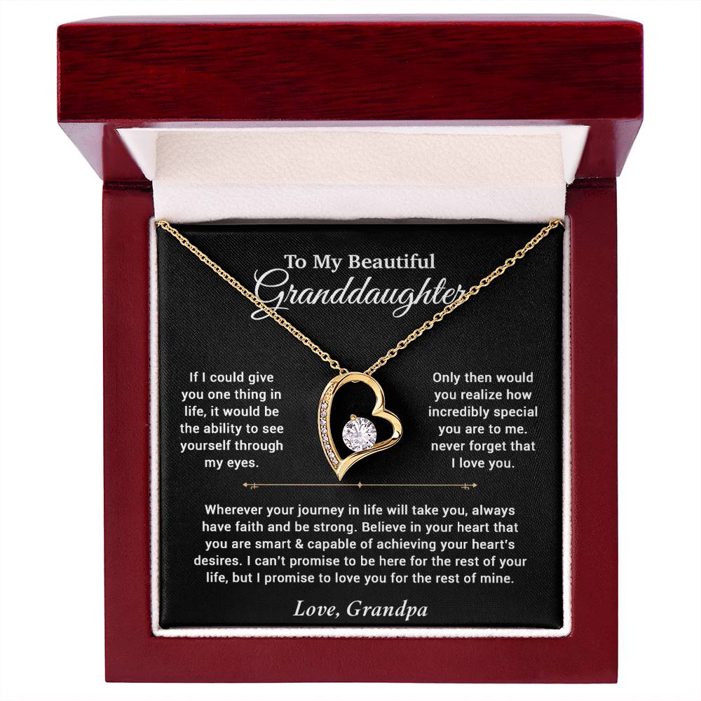 To My Granddaughter Necklace, Birthday Gift For Granddaughter, Birthday Gifts