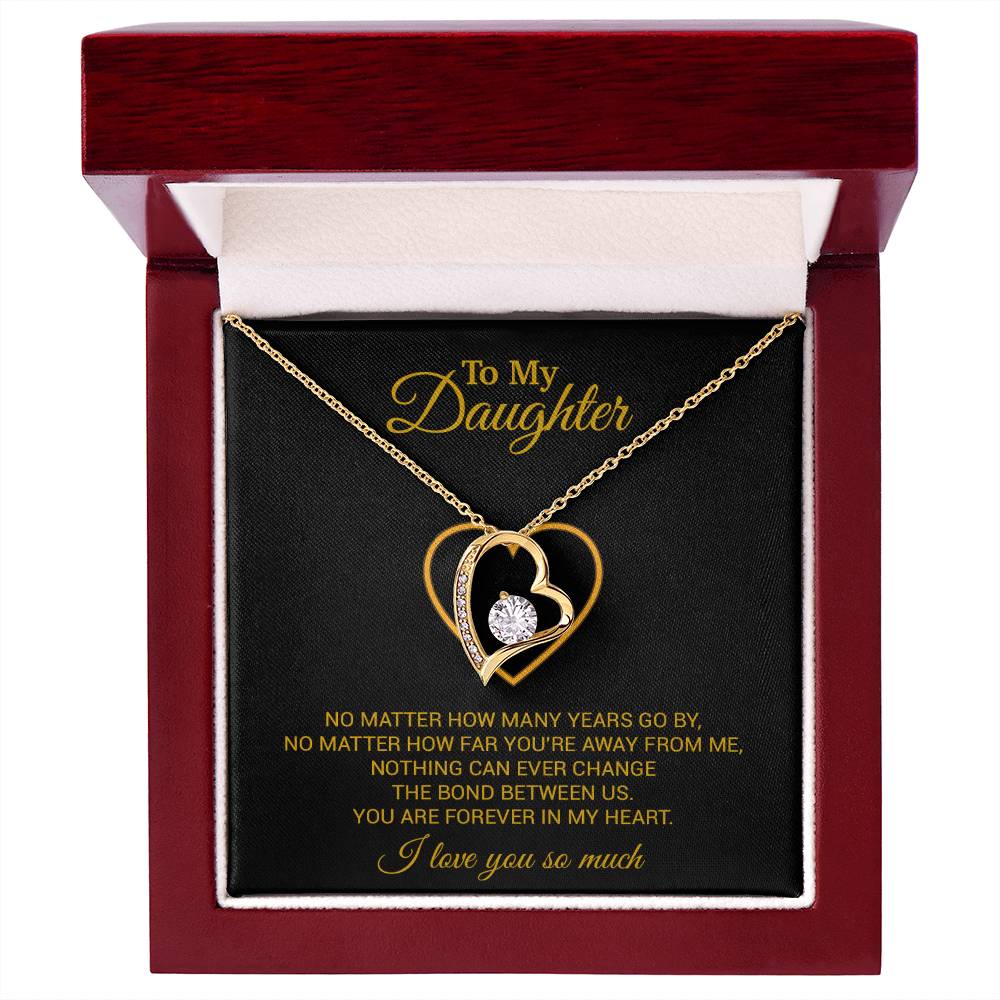 To My Daughter Necklace, Gift For Daughter From Dad, Daughter Father Necklace 12_7_Gold