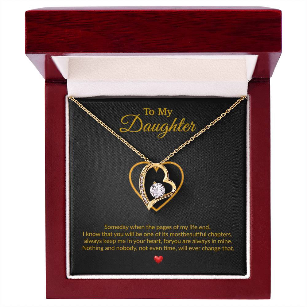To My Daughter Necklace, Gift for Daughter from Dad, Father Daughter Necklace