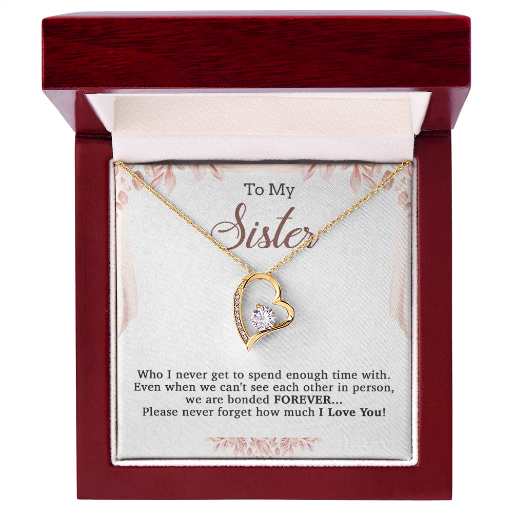 To My Sister Necklace, Brother to Sister, Birthday gift For Sister from Brother 20_7