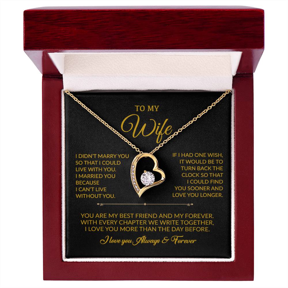 To My Wife Necklace, Gift For Wife, Anniversary Gift For Wife, Necklace For Wife