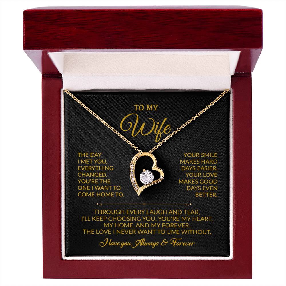 To My Wife Necklace, Gift For Wife, Anniversary Gift For Wife, Necklace For Wife