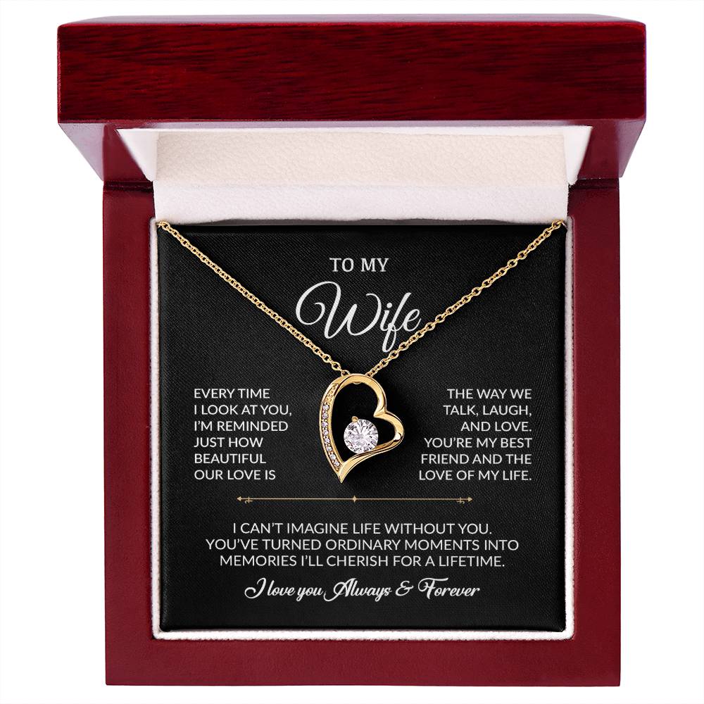 To My Wife Necklace, Gift For Wife, Anniversary Gift For Wife, Necklace For Wife