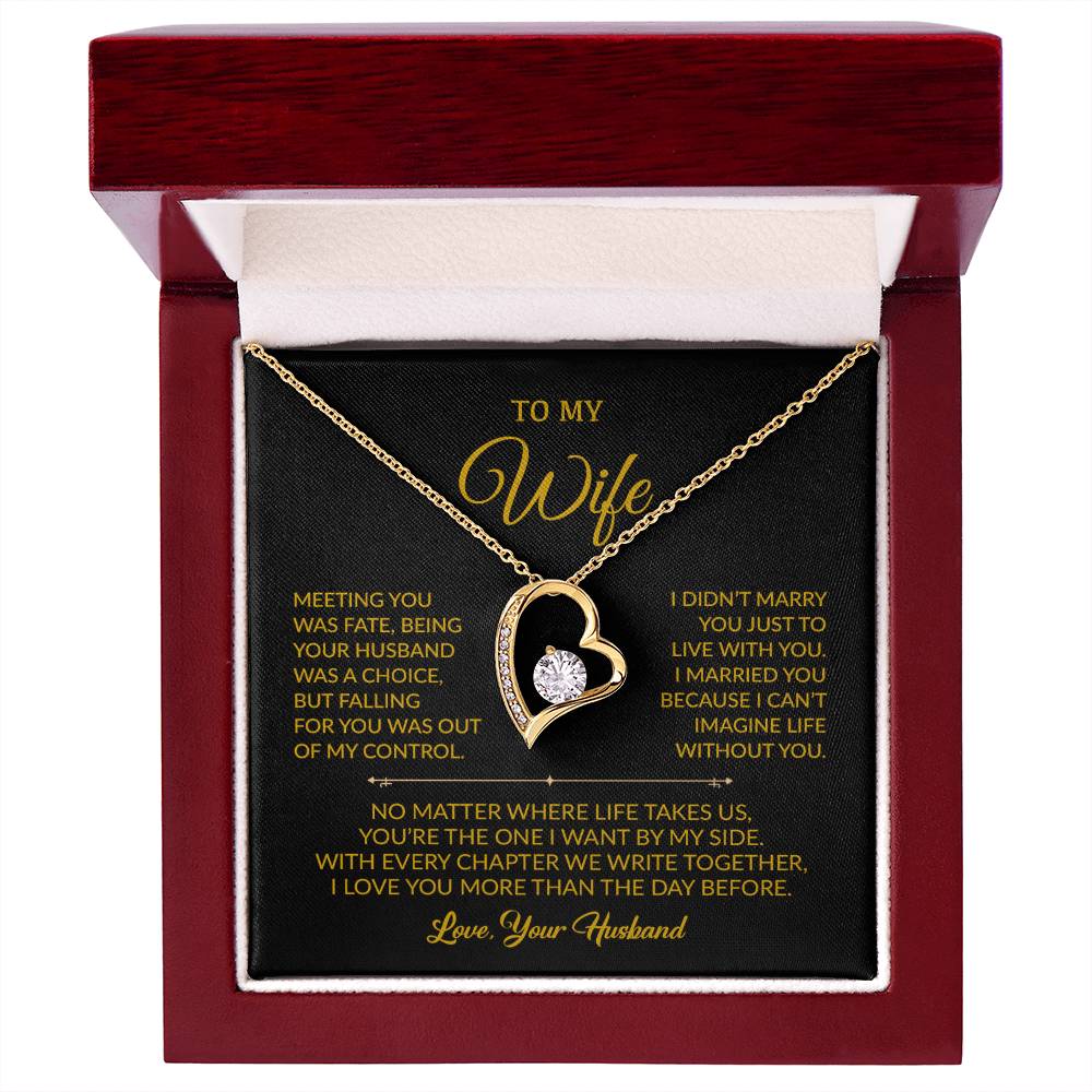 To My Wife Necklace, Gift For Wife, Anniversary Gift For Wife, Necklace For Wife