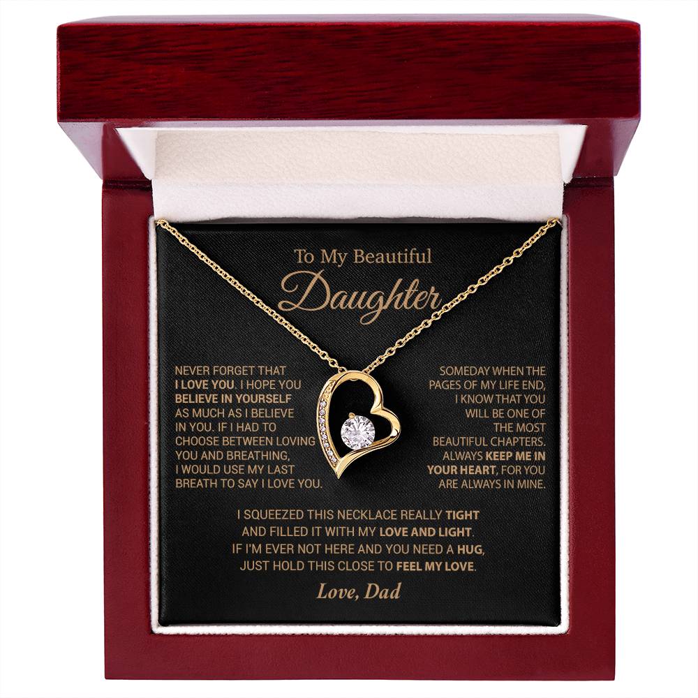 To My Daughter Necklace, Daughter Father Necklace, Daughter Gift From Dad 6_9_Cam