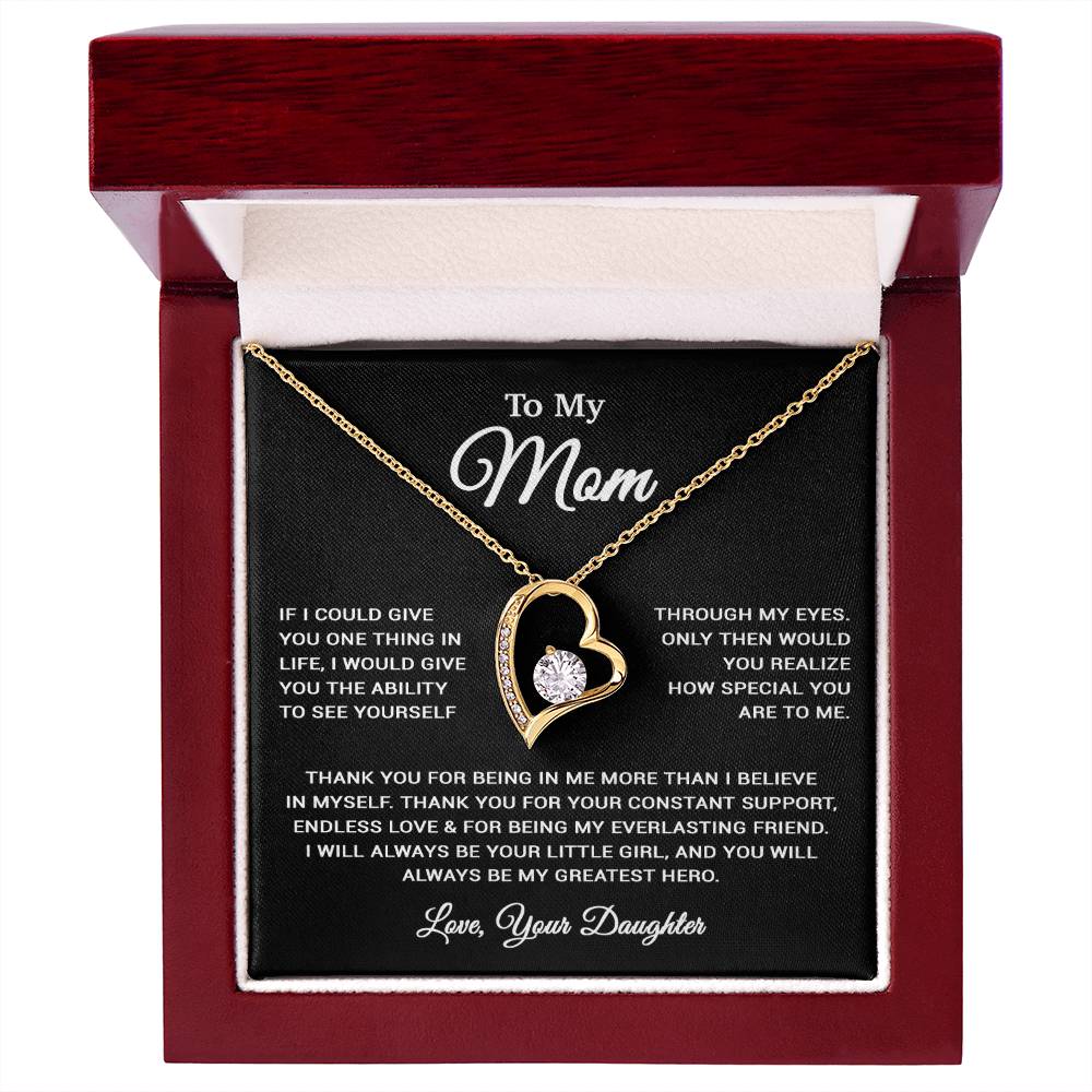To My Mom Necklace, Sentimental Mother's Day Gift For Mom From Son 30_3_Black
