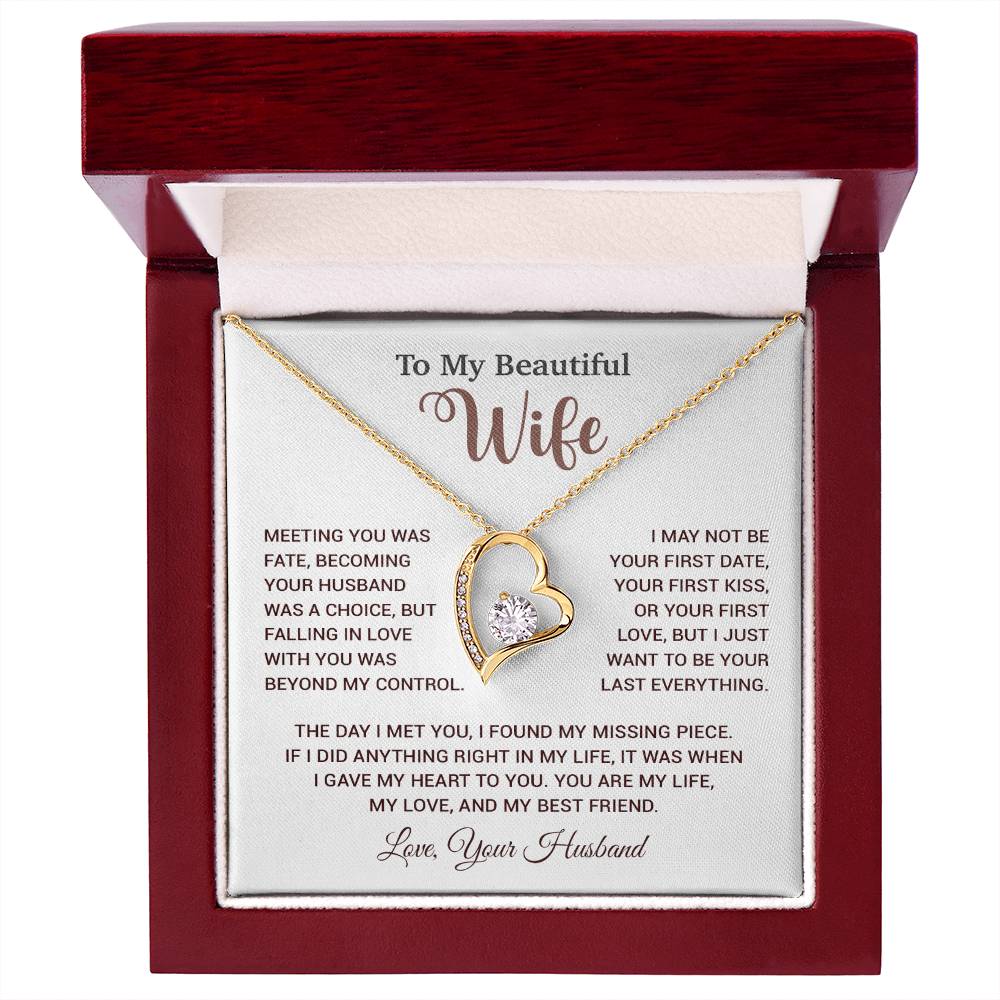 To My Wife Necklace, Wife Gift From Husband, Wife Husband Necklace, Christmas Gift 13_10