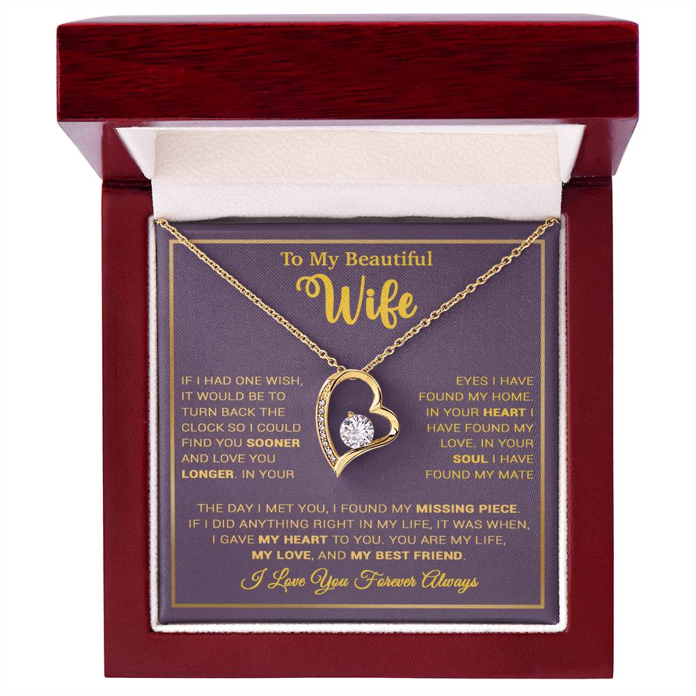 To My Wife Necklace, Gift For Wife, Anniversary Gift For Wife, Christmas Gift 27_9_Tim