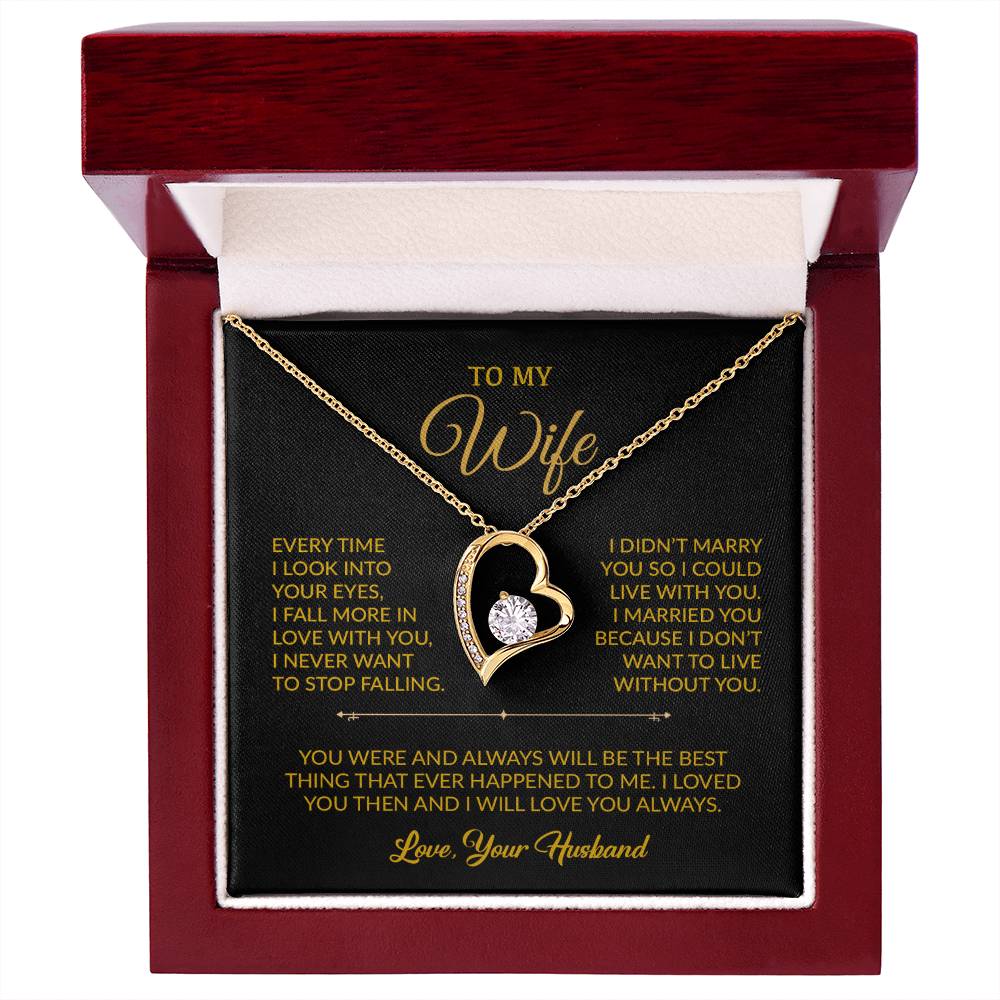 To My Wife Necklace, Gift For Wife, Anniversary Gift For Wife, Necklace For Wife