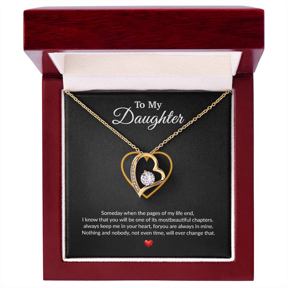 To My Daughter Necklace, Gift for Daughter from Dad, Father Daughter Necklace