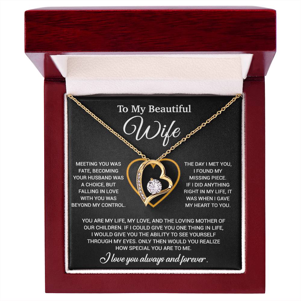 To My Wife Necklace, Christmas Gifts For Women, Anniversary Gift For Wife 10_12_Black