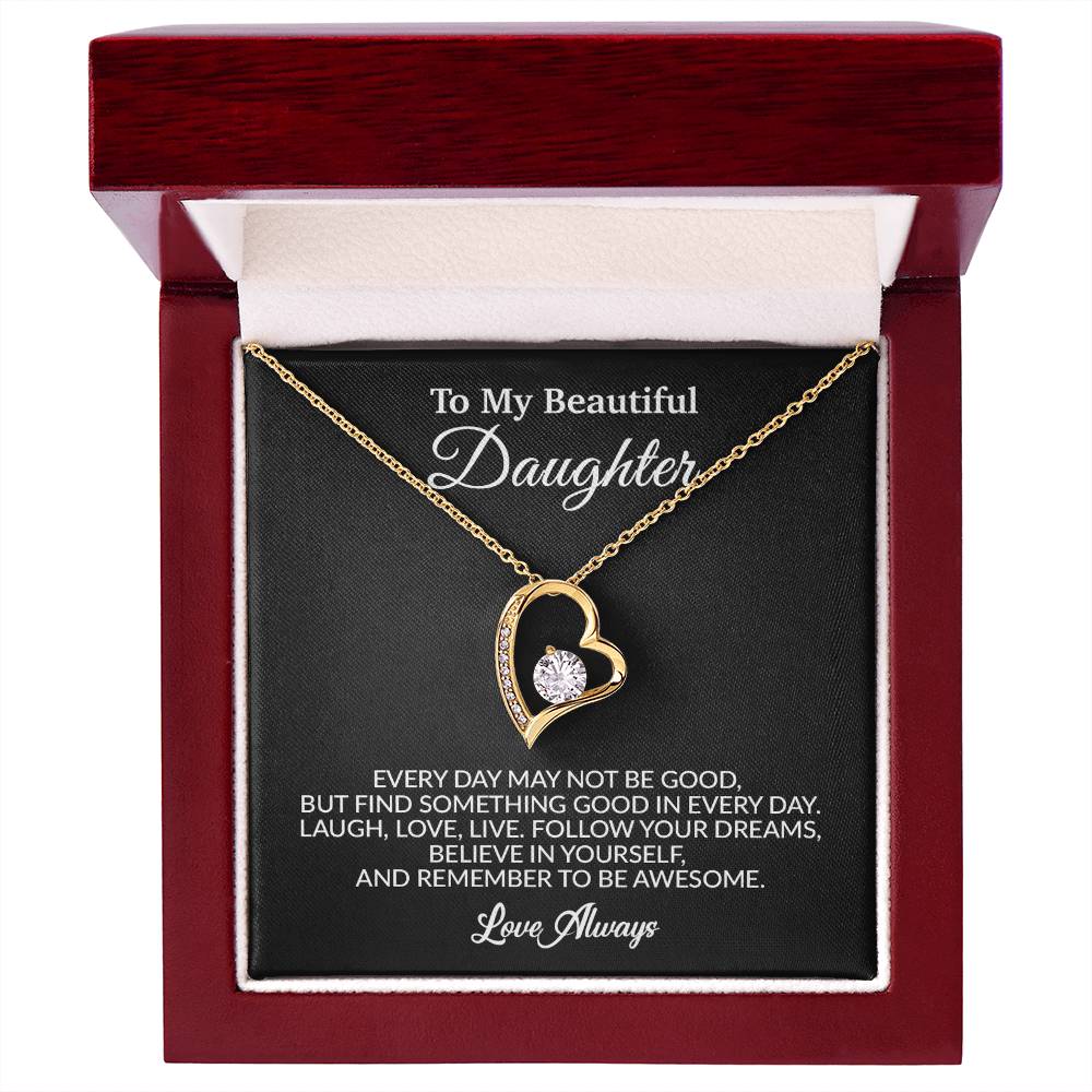 To My Daughter Necklace, Gift for Daughter from Dad, Father Daughter Necklace