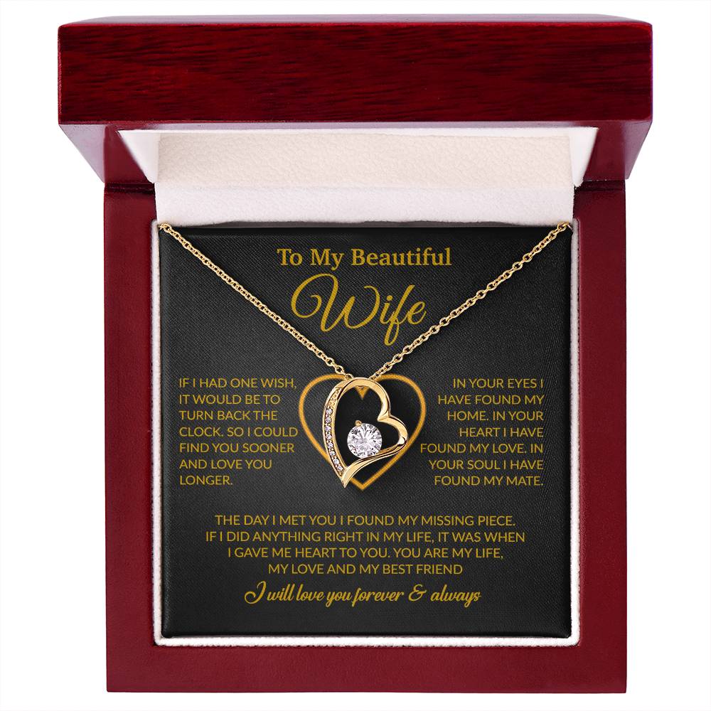 To My Wife Necklace, Christmas Gifts For Women, Anniversary Gift For Wife 21_12_Gold
