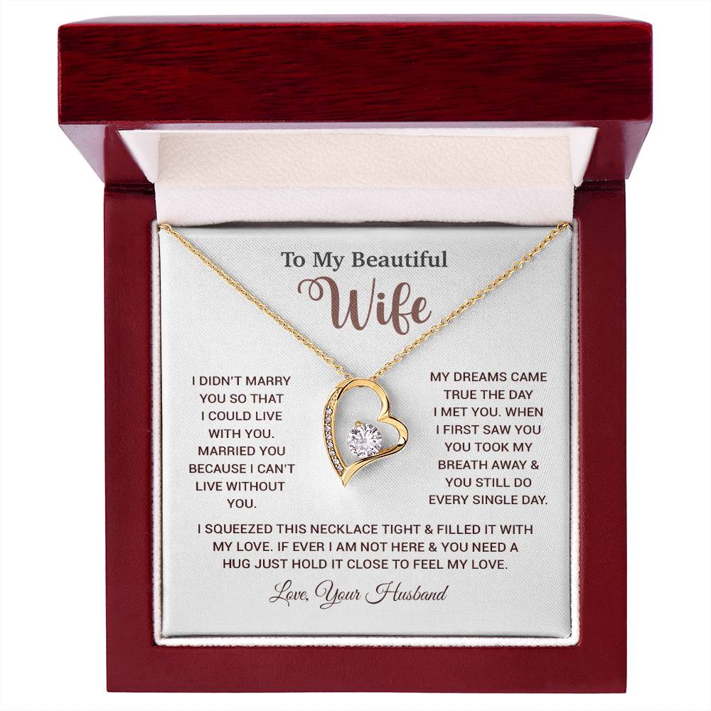 To My Wife Necklace, Wife Gift From Husband, Wife Husband Necklace, Christmas Gift 26_10