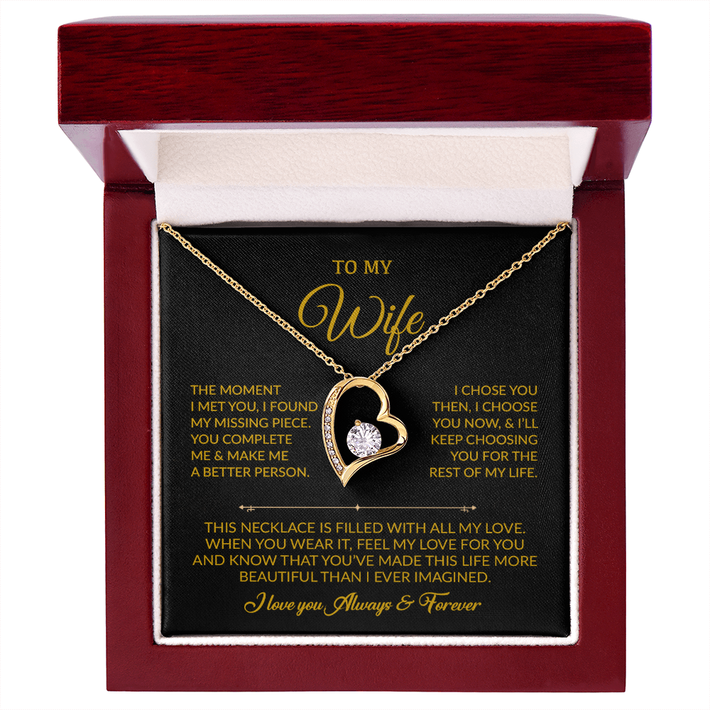 To My Wife Necklace, Gift For Wife, Anniversary Gift For Wife, Necklace For Wife