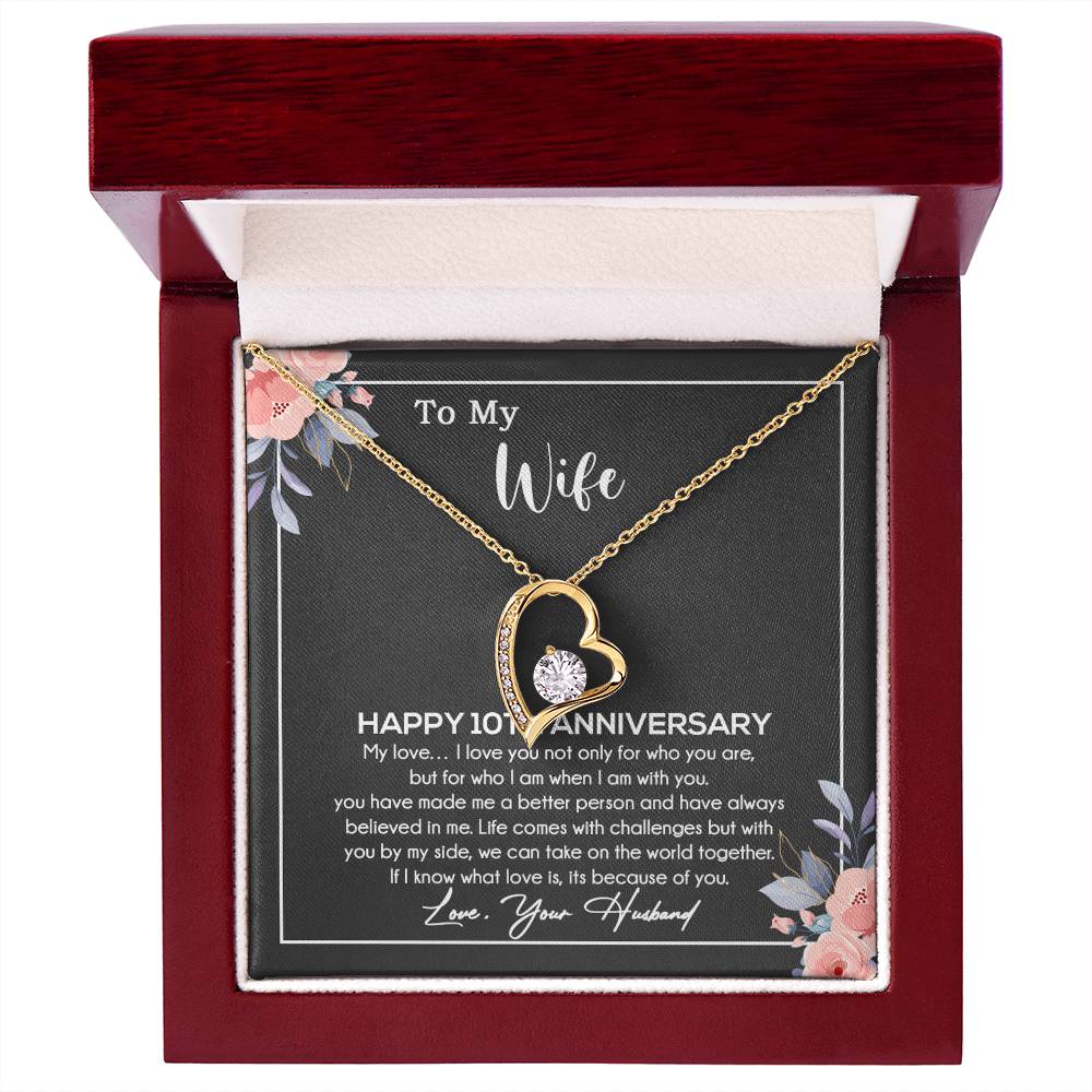 10th Anniversary Gift For Wife Necklace, 10 Year Anniversary, 10th Wedding Gift _11_11