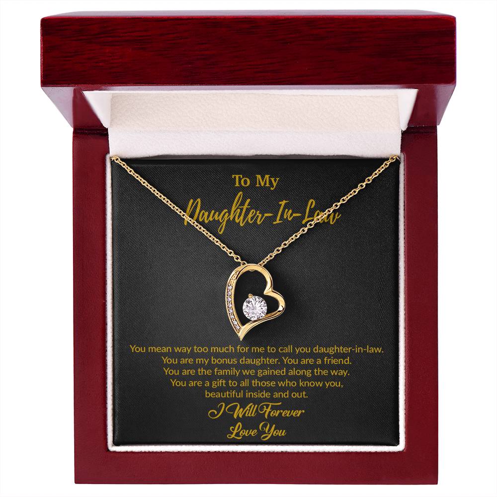 To My Daughter-In-Law Necklace, Gift For Daughter In Law, Daughter In Law Gift