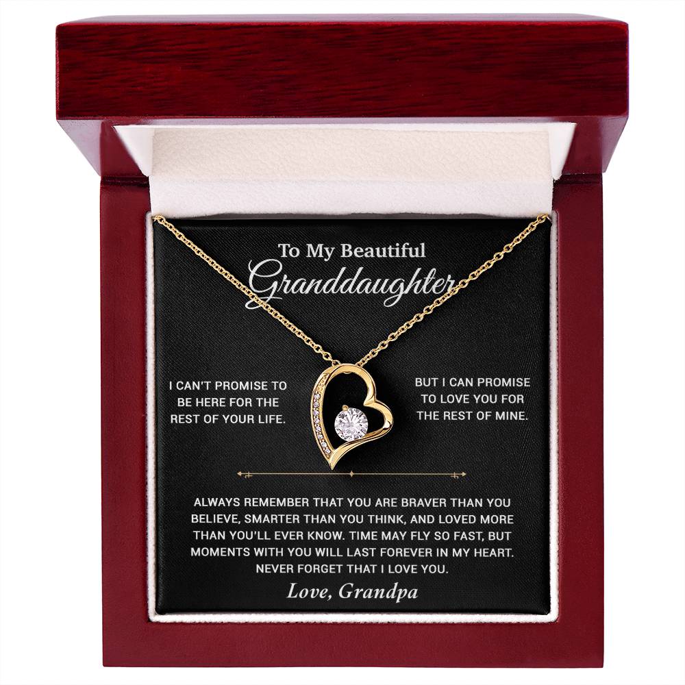 To My Granddaughter Necklace, Birthday Gift For Granddaughter, Birthday Gifts