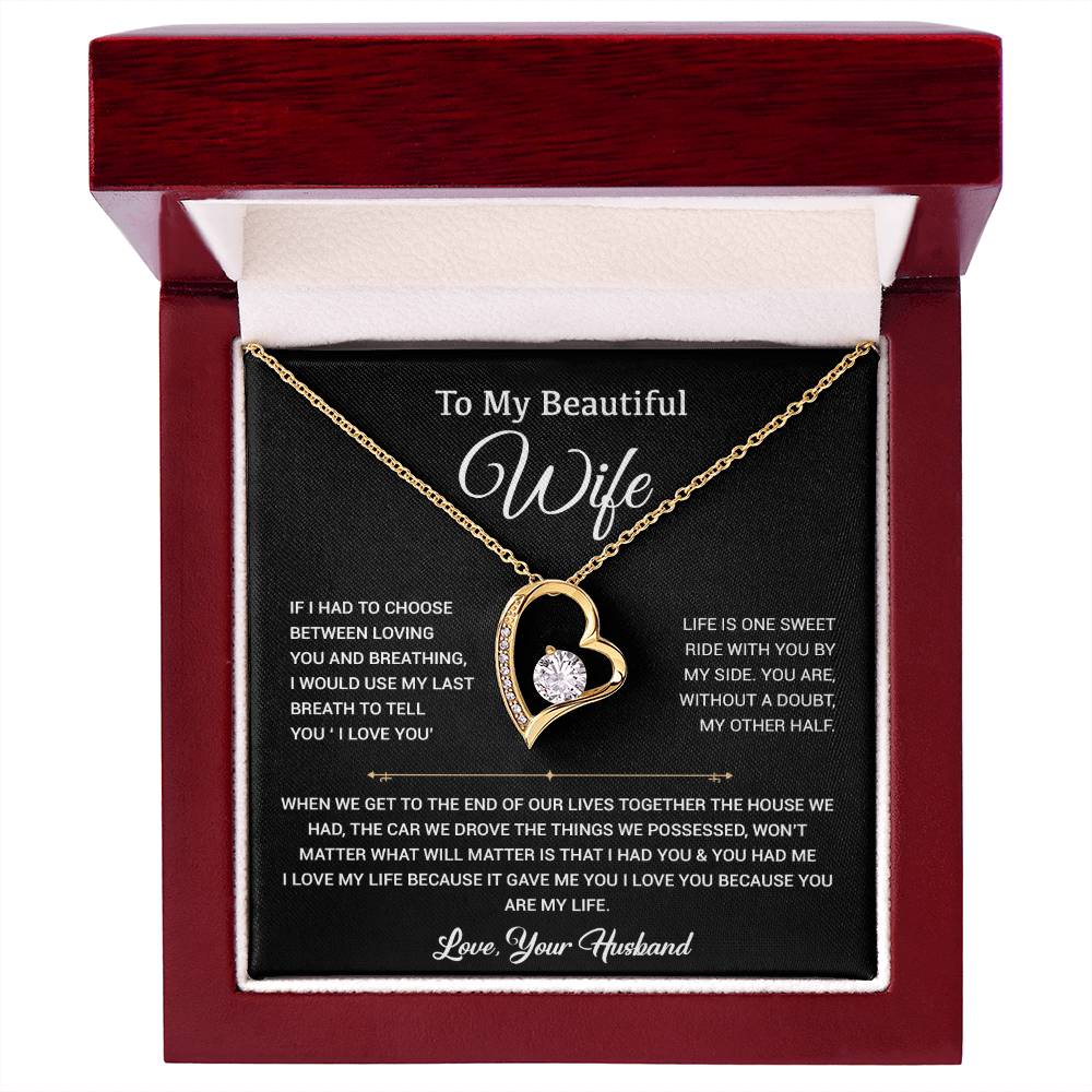 To My Wife Necklace, Gift For Wife, Anniversary Gift For Wife, Christmas Gift