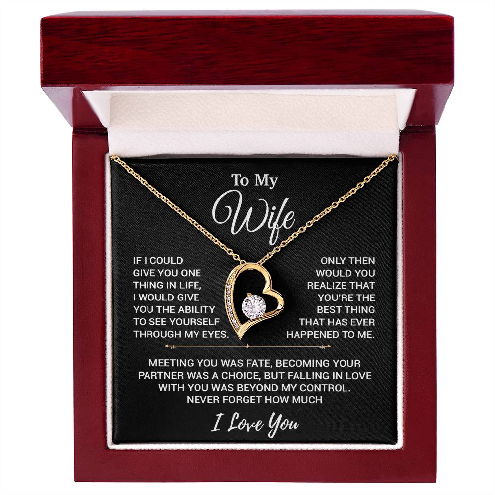 To My Wife Necklace, Christmas Gifts For Women, Anniversary Gift For Wife 19_10_Black