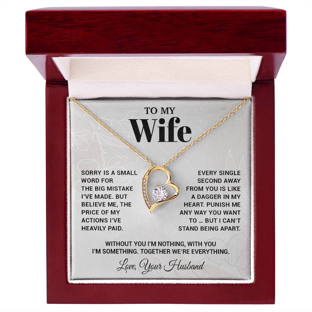 To My Wife Necklace, Christmas Gifts For Women, Anniversary Gift For Wife 15_10_White