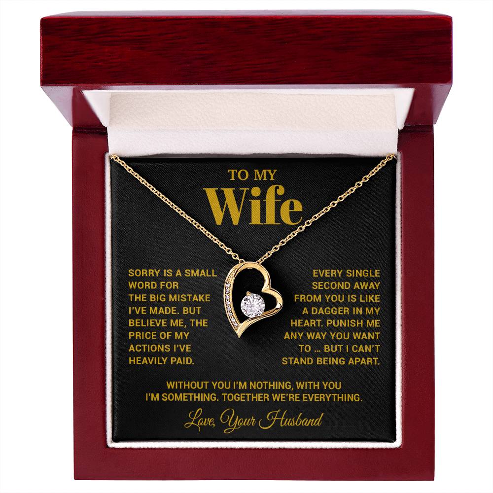 To My Wife Necklace, Christmas Gifts For Women, Anniversary Gift For Wife 15_10_Gold