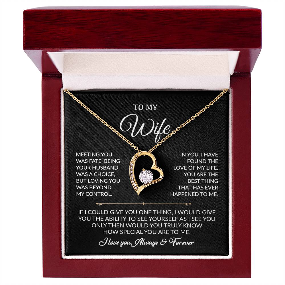 To My Wife Necklace, Gift For Wife, Anniversary Gift For Wife, Necklace For Wife