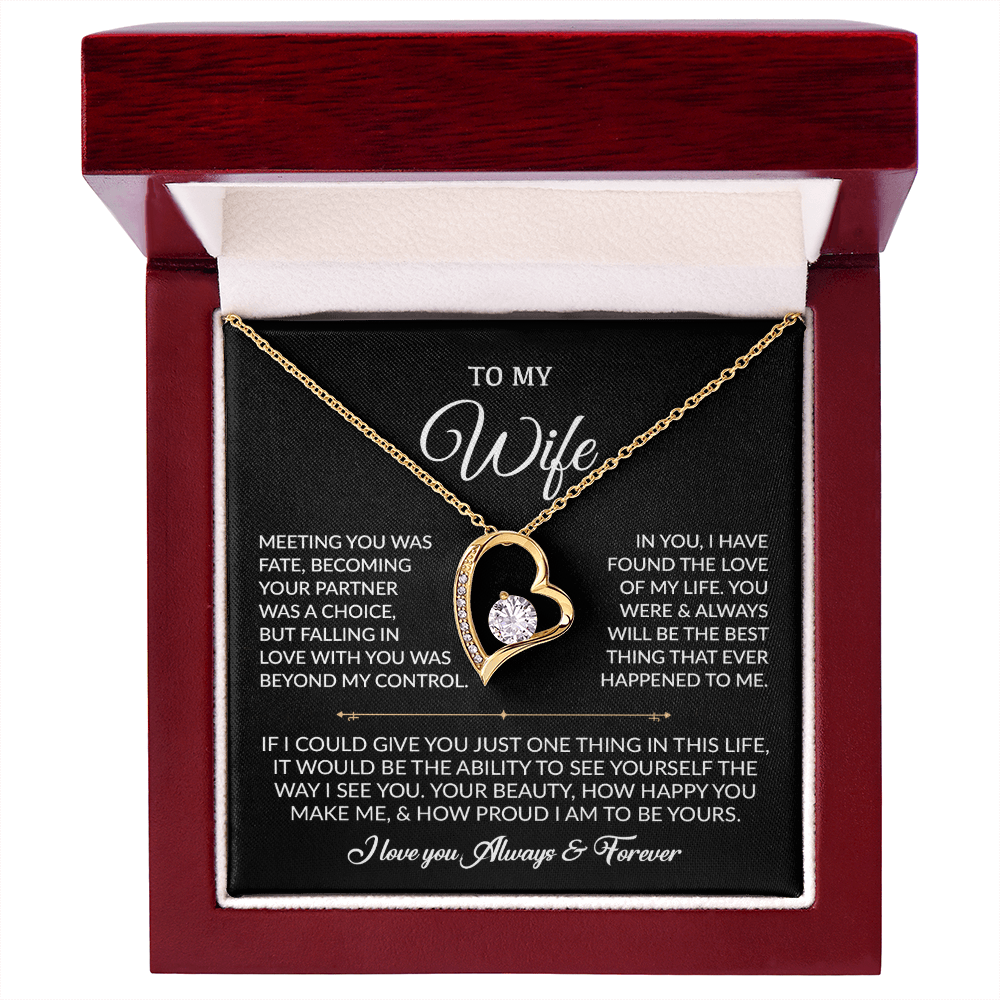To My Wife Necklace, Gift For Wife, Anniversary Gift For Wife, Necklace For Wife