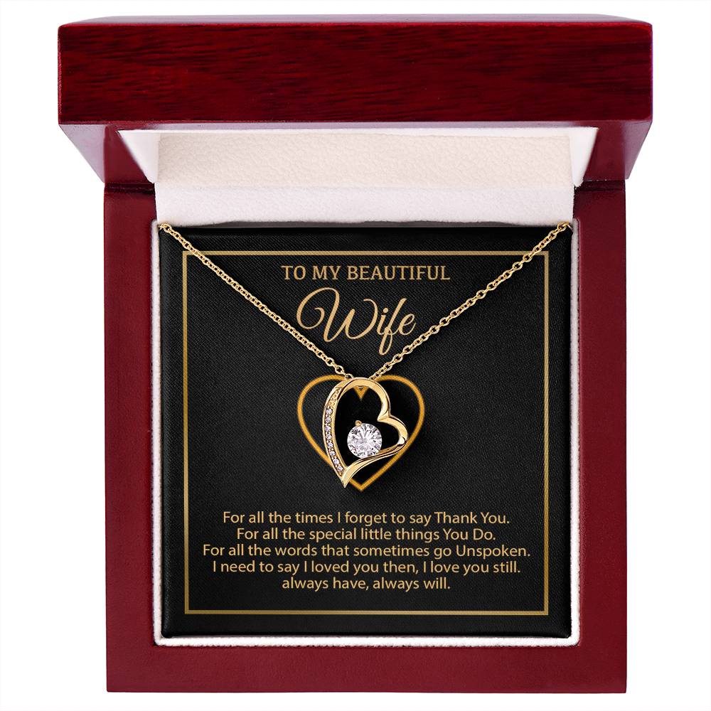 To My Wife Necklace, Gift For Wife, Anniversary Gift For Wife, Necklace For Wife 1_1