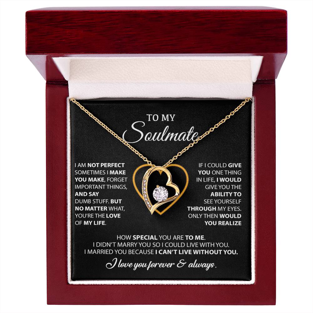To My Soulmate Necklace, Gift For Wife From Husband, Valentines Gift For Wife 12_2_Black