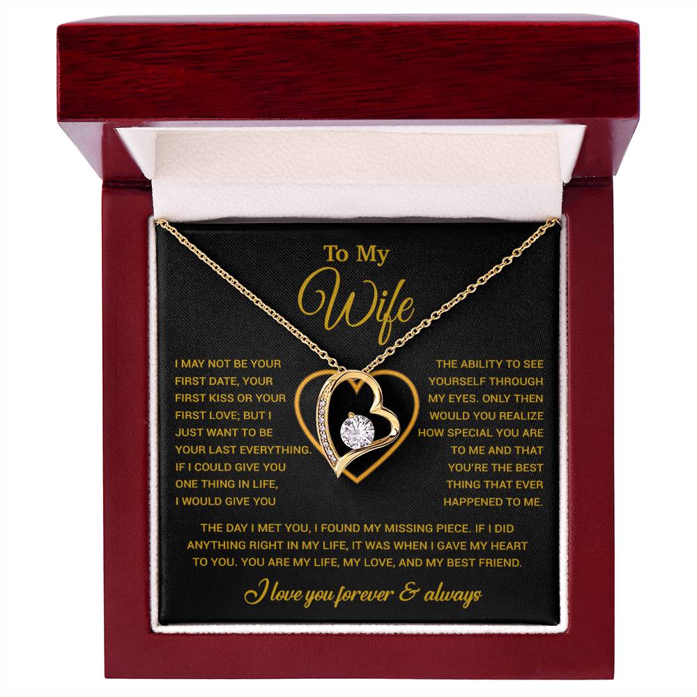 To My Wife Necklace, Christmas Gifts For Women, Anniversary Gift For Wife 29_12_Gold