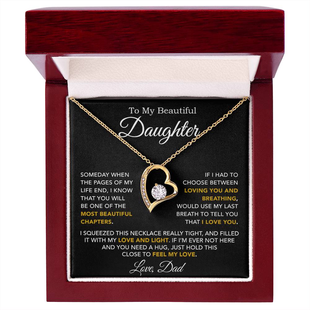To My Daughter Necklace, Daughter Father Necklace, Daughter Gift From Dad 3_10