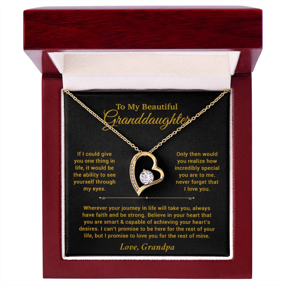 To My Granddaughter Necklace, Birthday Gift For Granddaughter, Birthday Gifts