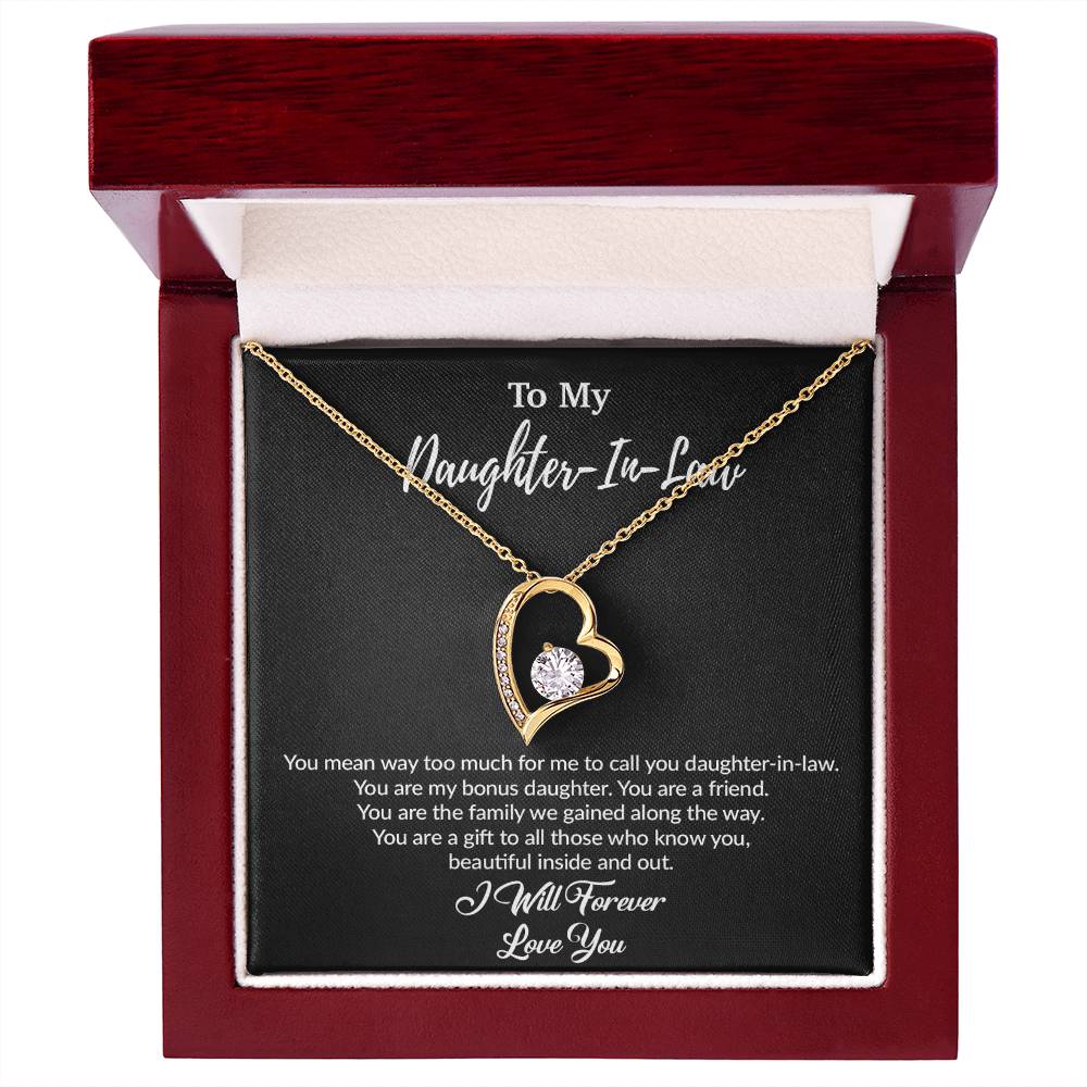 To My Daughter-In-Law Necklace, Gift For Daughter In Law, Daughter In Law Gift