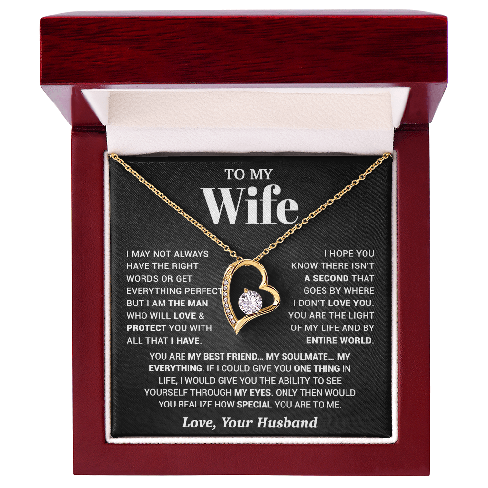 To My Wife Necklace, Christmas Gifts For Women, Anniversary Gift For Wife 13_10_Black