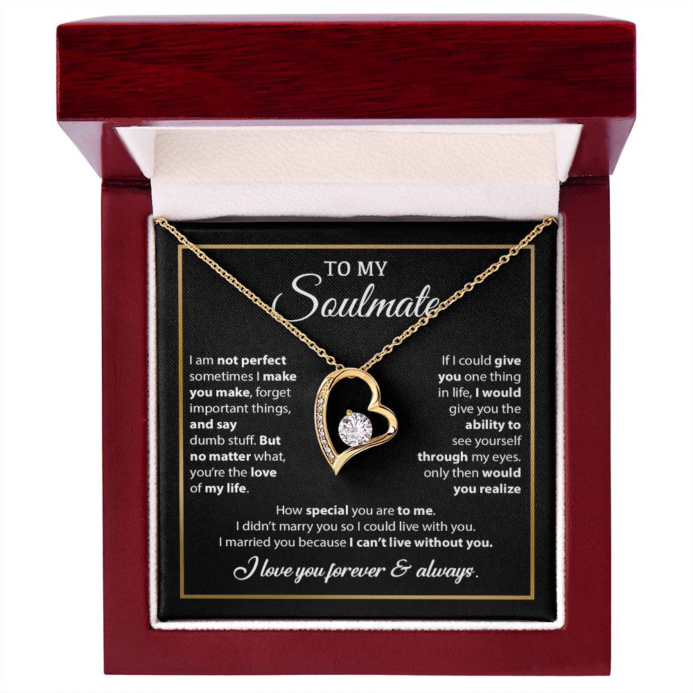 To My Soulmate Necklace, Gift For Wife From Husband, Valentines Gift For Wife 8_2_Black