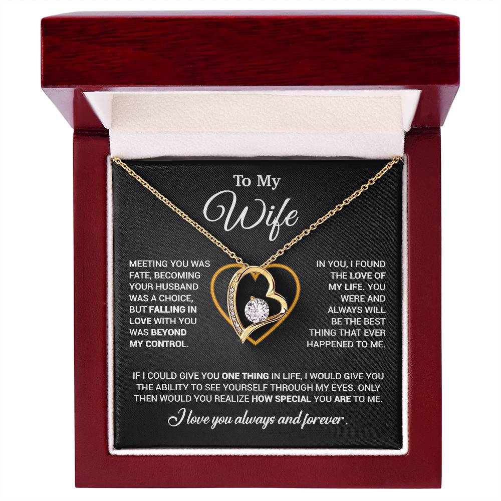 To My Wife Necklace, Christmas Gifts For Women, Anniversary Gift For Wife 11_12_Black