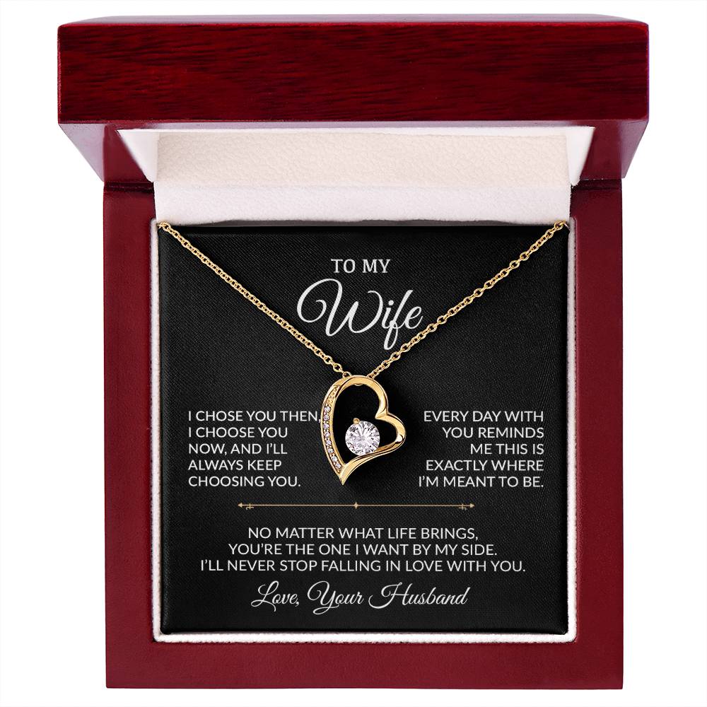 To My Wife Necklace, Gift For Wife, Anniversary Gift For Wife, Necklace For Wife