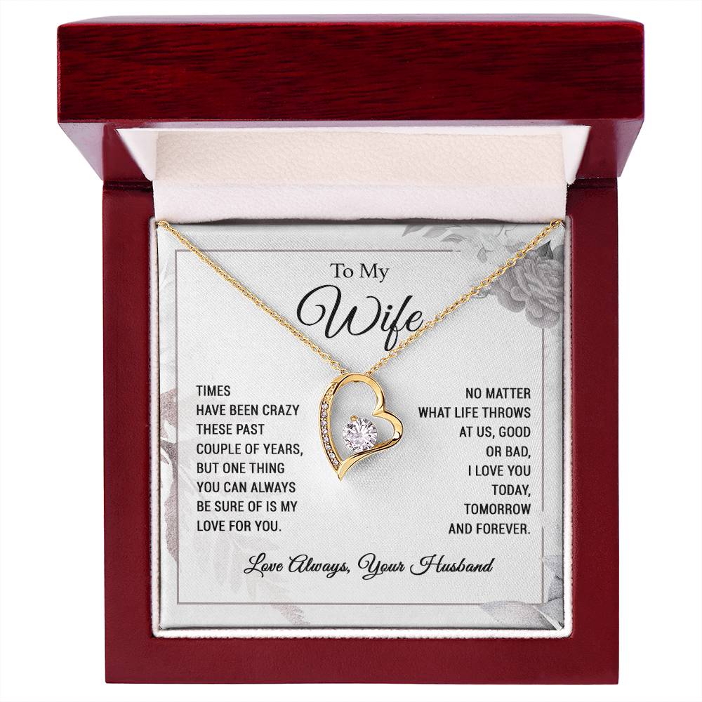 To My Wife Necklace Wife Gift from Husband, Anniversary Gift, Wife Birthday