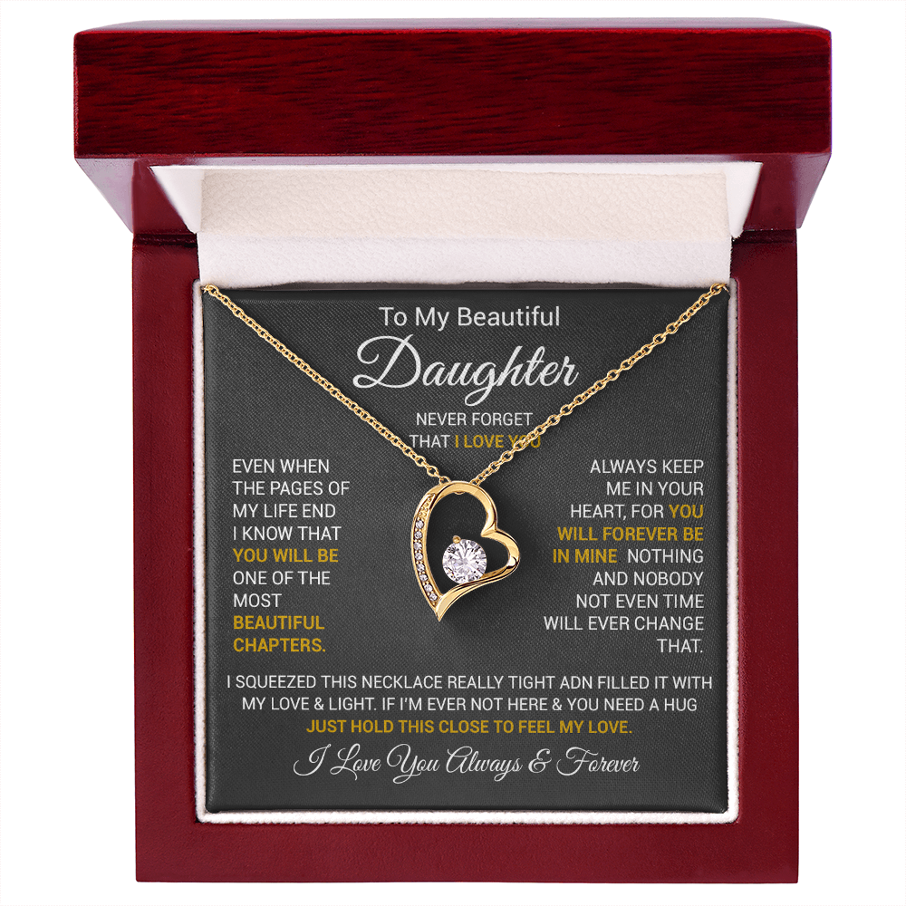To My Daughter Necklace, Daughter Father Necklace, Daughter Gift From Dad, Mom 2_10