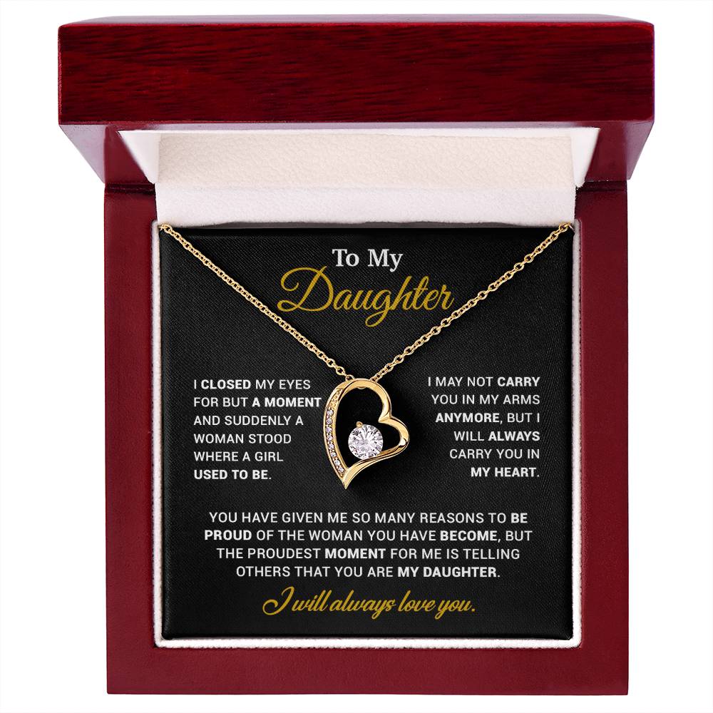 To My Daughter Necklace, Gift for Daughter from Dad, Father Daughter Necklace 120_11