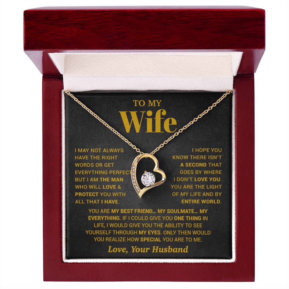 To My Wife Necklace, Christmas Gifts For Women, Anniversary Gift For Wife 13_10_Gold