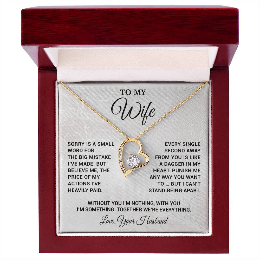To My Wife Necklace, Christmas Gifts For Women, Anniversary Gift For Wife 16_10_White