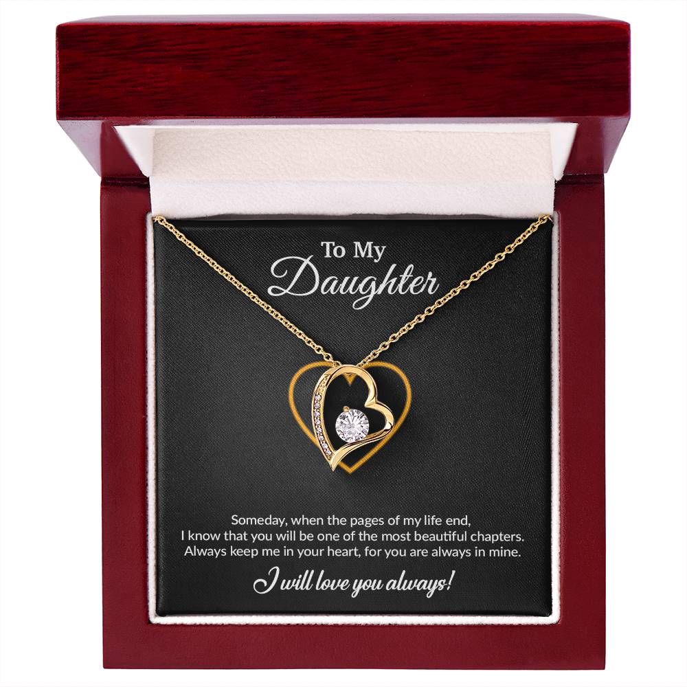 To My Daughter Necklace, Gift for Daughter from Mom, Mother Daughter Necklace