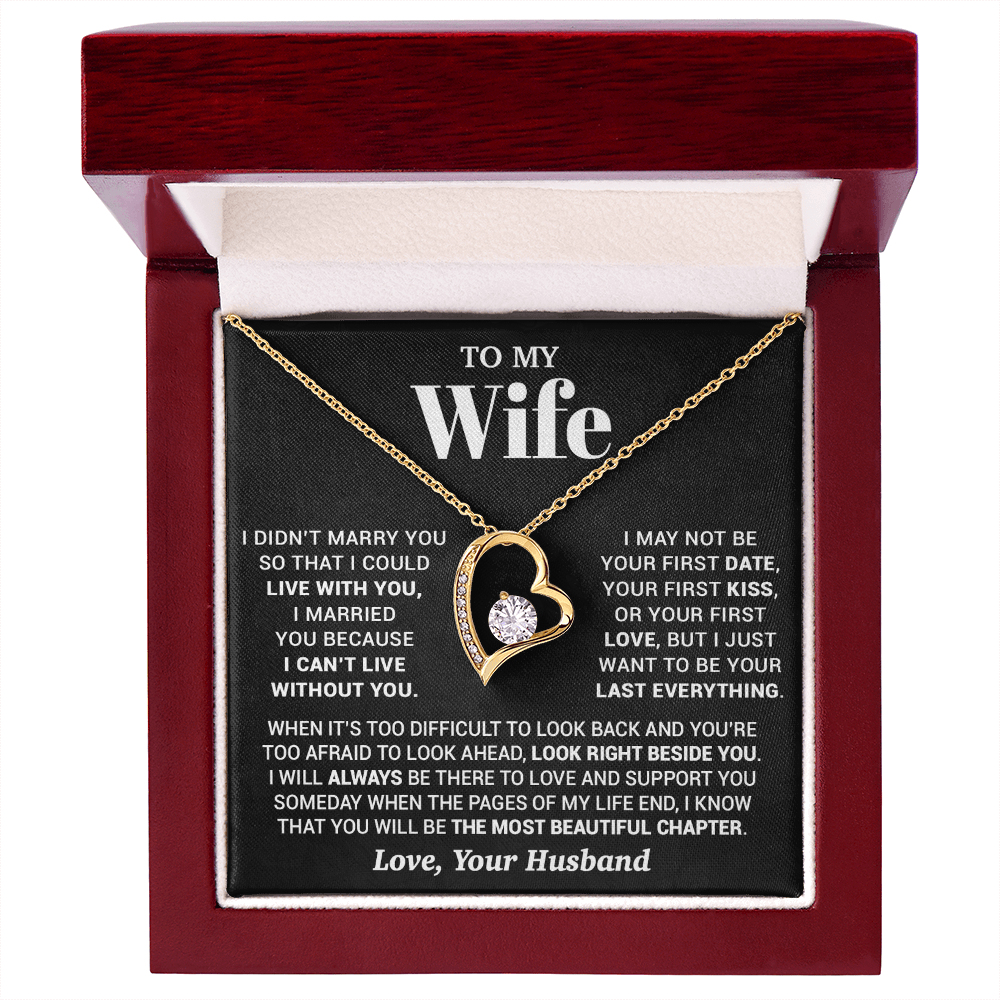 To My Wife Necklace, Christmas Gifts For Women, Anniversary Gift For Wife 28_9_Black