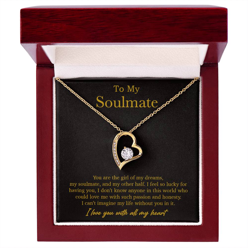 To My Soulmate Necklace, Valentines Day Gift, Soulmate Gifts, Birthday Gifts_Gold_21_10