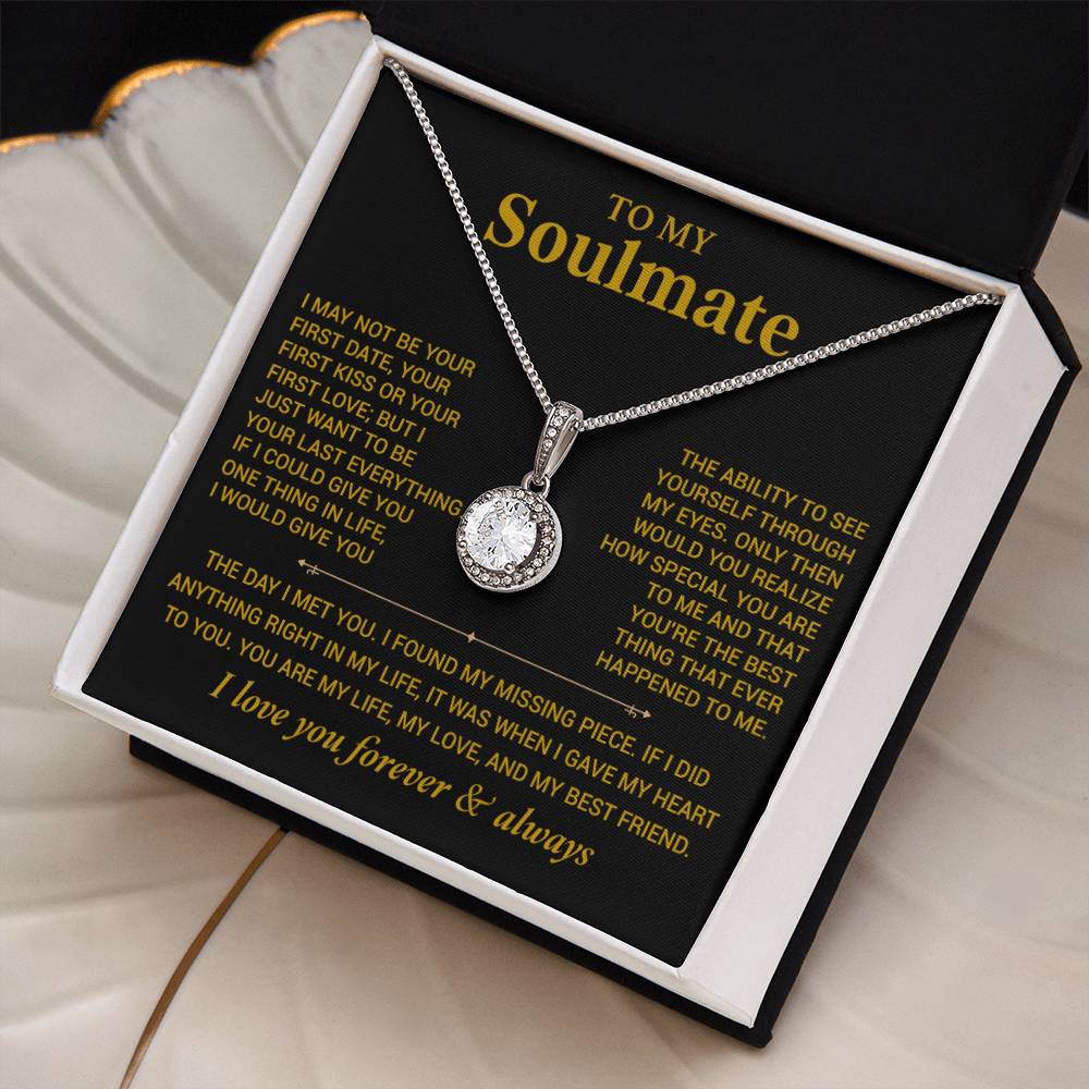 To My Soulmate Necklace, Gift for Wife, Girlfriend, Anniversary Gift, Christmas