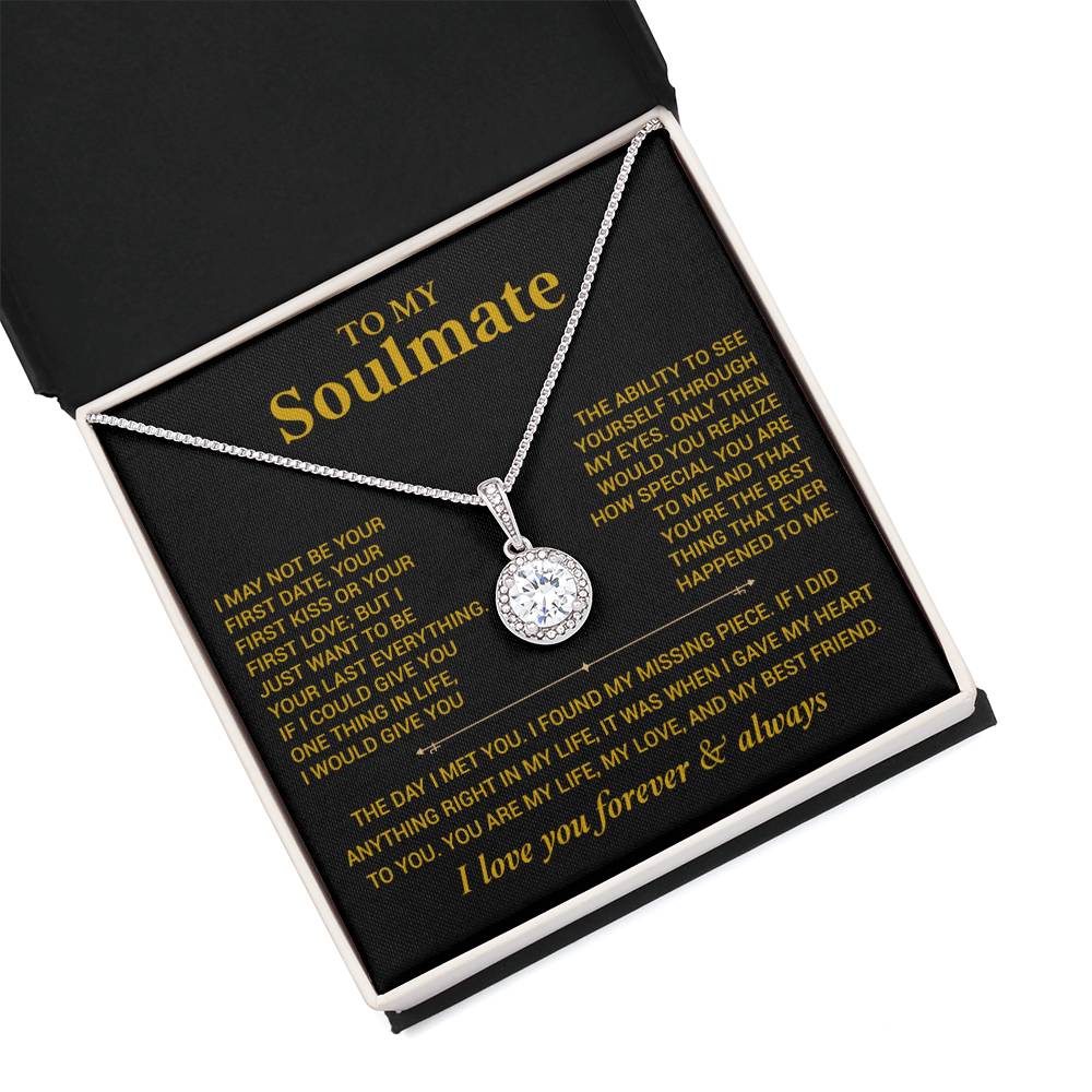 To My Soulmate Necklace, Gift for Wife, Girlfriend, Anniversary Gift, Christmas