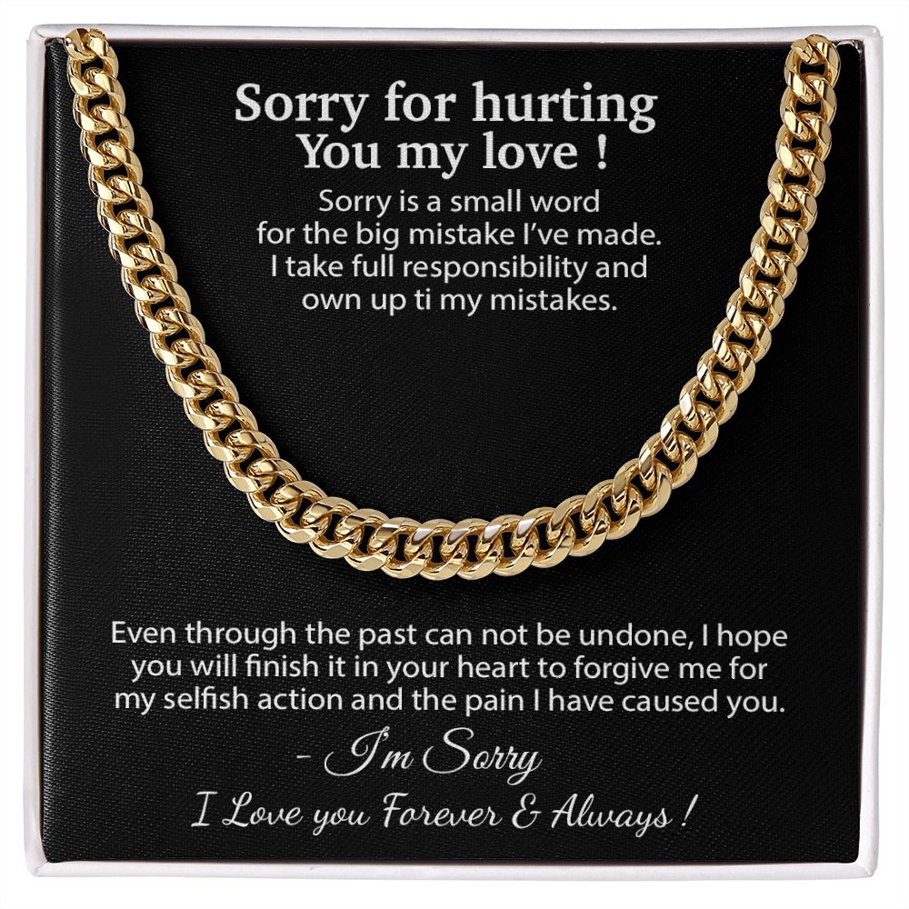 Apology Gift for Him Necklace, Forgiveness Necklace, Sorry Gift for Him, Apology Gift for Boyfriend