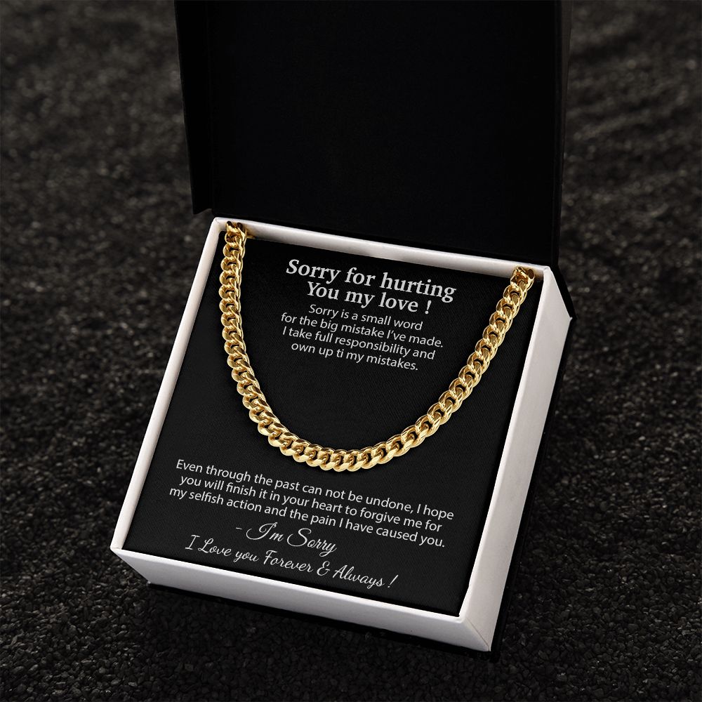 Apology Gift for Him Necklace, Forgiveness Necklace, Sorry Gift for Him, Apology Gift for Boyfriend
